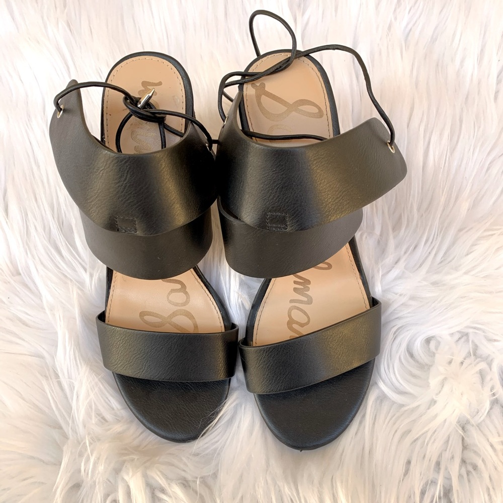 Sam Edelman Black Valerie Block Heel